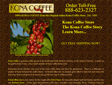 Tablet Screenshot of konacoffee.com